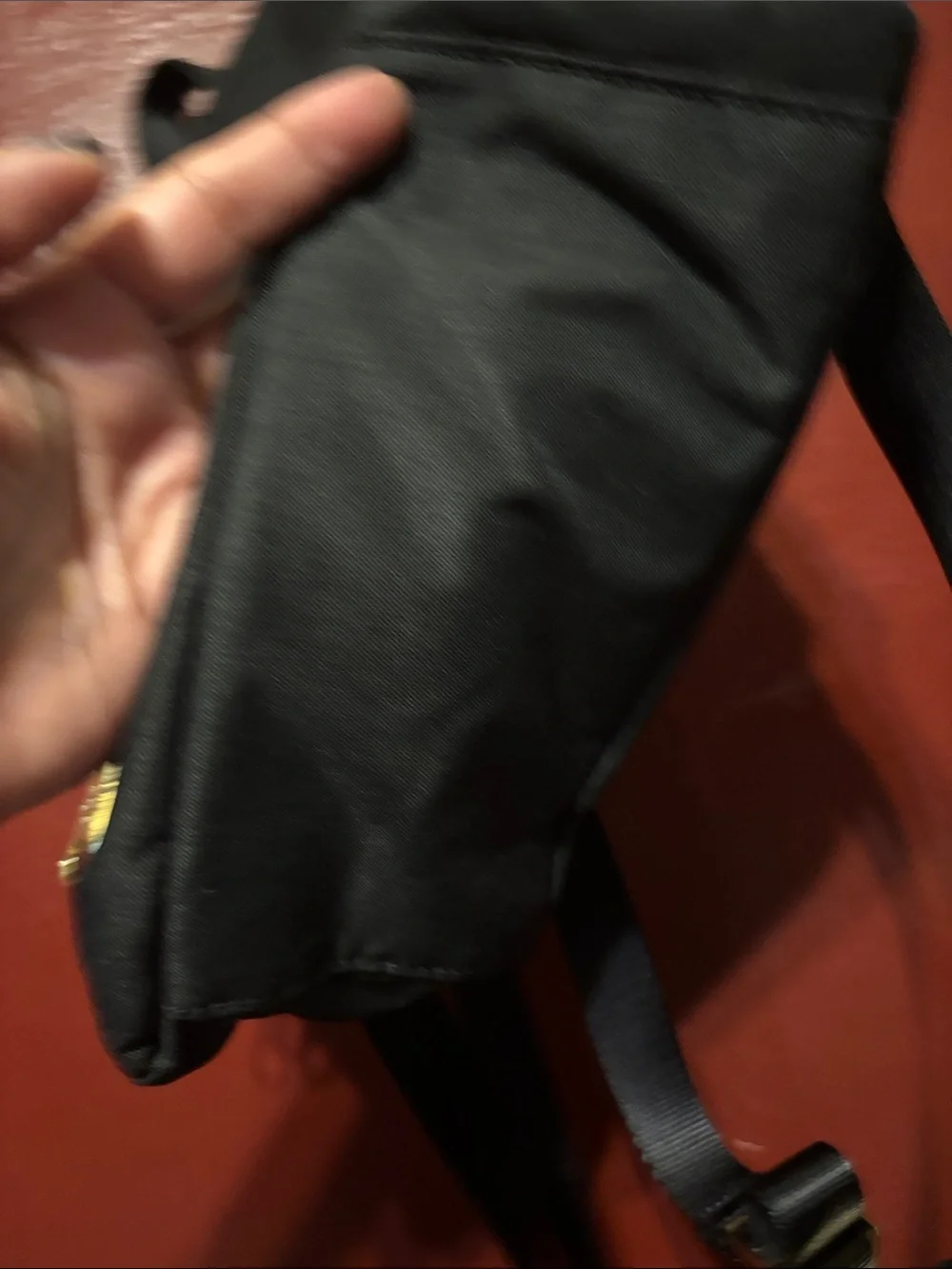 Kipling Black Backpack with Gold Accents